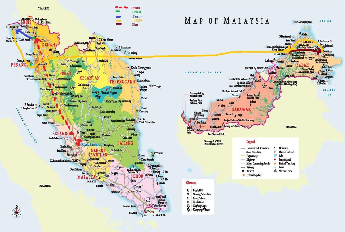 kart Malayziya avtobus