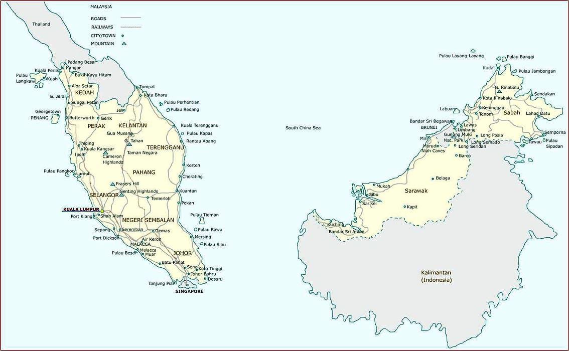 Malayziya proqram xəritə 
