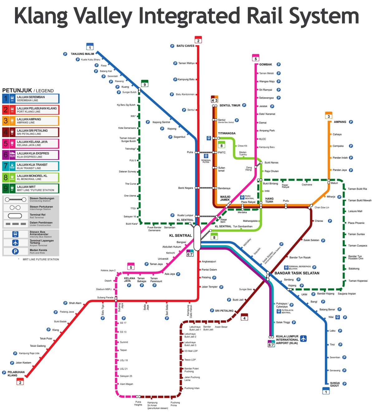 tranzit xəritə Malayziya