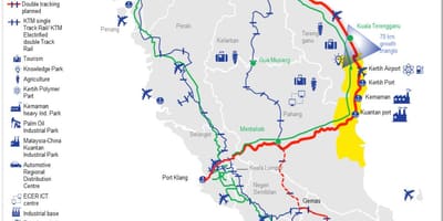 Malayziya dəmir yolu vağzalı xəritə