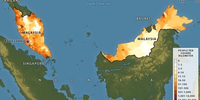 Malayziya kart əhalinin sıxlığı 