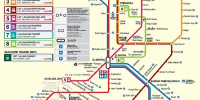 Malayziya MRT kartı 2016